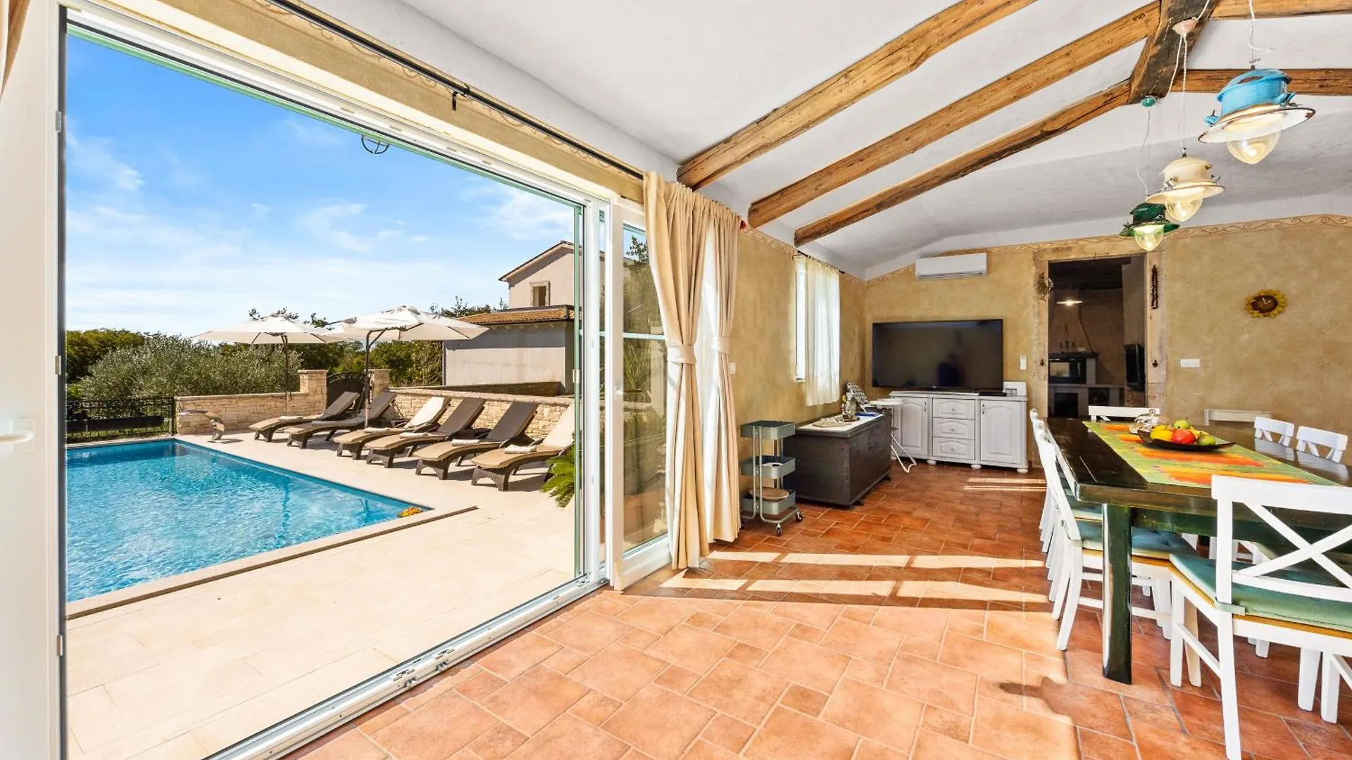 Villa Vlacich For 8 People Near Labin - Rabac With Heated Pool & Sea View - Only 2 Km From Beach Trget Croatia
